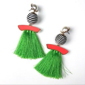 Zara Neon Green/ Pink Earrings